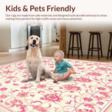 Aesthetic Pink Beige Bath Groovy Retro Swirl Mat(Beige)