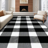 Modern Farmhouse Plaid Accent(Black)