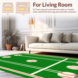 Artful Vintage Sports Illustration(Green)