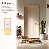 Contemporary Musical Notes Design(Brown)