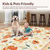 Dynamic Colorful Leafy Design(Beige)