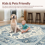 Artful Periwinkle Abstract(Beige)