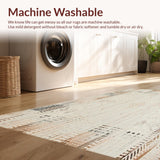 Boho Chic Beige Square Area(Beige)