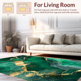 Artful Emerald Swirl Design Element(Green)