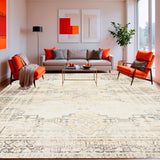 Boho Style with Geo Elements in Beige and Cream(Beige)