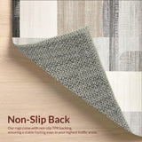 Abstract Bohemian Area Non Slip Ultra Entry(Beige)