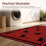 Adorable Pet Shape Decorative Mat(Red)