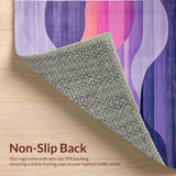 Vibrant Abstract Layered Design(Purple)