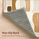 Modern Beige Stylish Accent Floor Mat for Any Space(Beige)