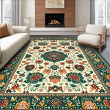 Rustic Colorful Trellis Design(Ivory)