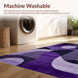 Modern Abstract Plush Surface Finish(Purple)