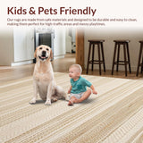 Elegant Tiled Jute Design(Beige)