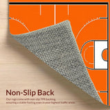 Energetic Round Sports Theme Decor(Orange)