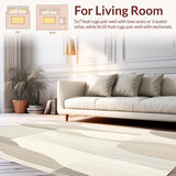 Modern Area Featuring Elegant Abstract Lines and Aesthetic Vibe(Beige)