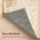 Vintage Boho Runner Non Slip Long for Hallways Entryway(Beige)