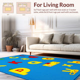 Engaging Colorful Shape Arrangement(Blue)