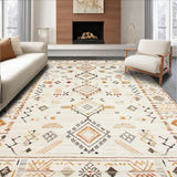 Eclectic Geometric Ivory Texture(Beige)