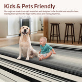 Abstract Wildlife Graphic Striped Elegant Contrast(Beige)