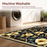 Transitional Gold Floral Arrangement(Black)