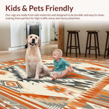 Artful Southwestern Area with Colorful Geometric Tribal(Orange)