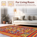 Eclectic Tiled Patterned(Red)