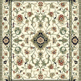 Anatolia Collection Area Sage Beige Floral Scroll Design Accent(Beige)