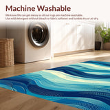 Artful Blue Oceanic Texture Display(Blue)