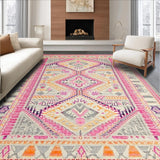 Vibrant Cozy Jute Fusion Design(Pink)