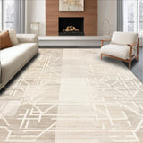 Modern Geometric Runner Easy Clean Design for Home(Beige)