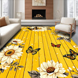Vibrant Sunflower and Wood Aesthetic(Yellow)