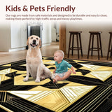 Art Deco Elegance Gold and Black Geometric(Gold)