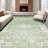 Rustic Distressed Floral Elegance(Blue)