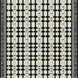 Modern Geometric Lattice Motif(Black)