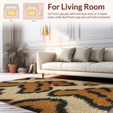Tan and Terracotta Dining Room Boho Area(Beige)