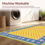Whimsical Multicolored Lattice Design(Yellow)
