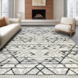 Minimalist High Pile Geometric Elegance(Gray)