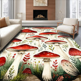 Modern Whimsical Fungal Illustration(Red)