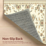 Foldable Hallway Featuring a Delicate Floral Medallion(Beige)