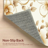 Reversible Bloom Patio Boho Circular Mat for Retreats(Ivory)