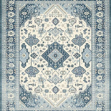 Artful Periwinkle Abstract(Beige)