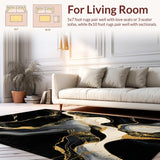 Contemporary Gold Accented Style(Black)