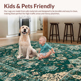 Rustic Earth Tone Tiled Design(Green)