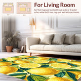 Whimsical Yellow Fruit Motif(Yellow)