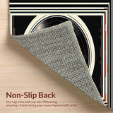 Retro Striped Monochrome Aesthetic(Black)