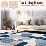 Minimalist Textured Linear Abstraction(Blue)