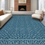 Modern Vibrant Lattice Artistry(Blue)