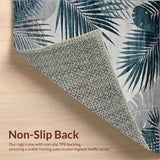 Elegant Tropical Leaf Motif(Blue)