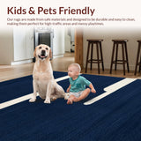 Navy Blue Whimsical Sky Design(Blue)