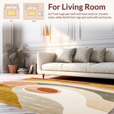 Earthy Spiral Round Featuring Layered Beige Swirls and Natural Accents(Beige)
