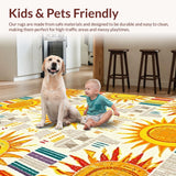 Vibrant Eclectic Round Motif(Yellow)
